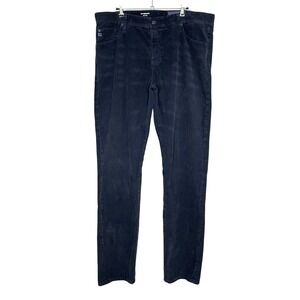 AG Adriano Goldschmied The Graduate Corduroy Pants Men 38R Navy Blue Tailored